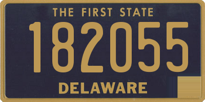 DE license plate 182055