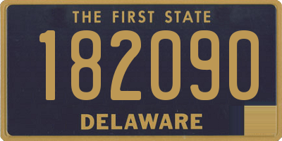 DE license plate 182090