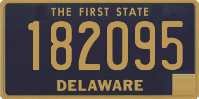 DE license plate 182095