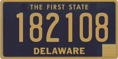 DE license plate 182108