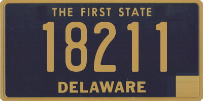 DE license plate 18211