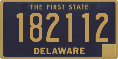 DE license plate 182112