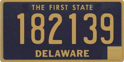 DE license plate 182139