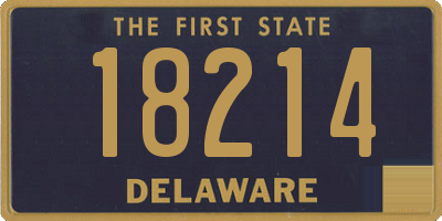 DE license plate 18214