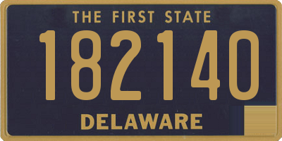 DE license plate 182140