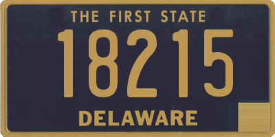 DE license plate 18215