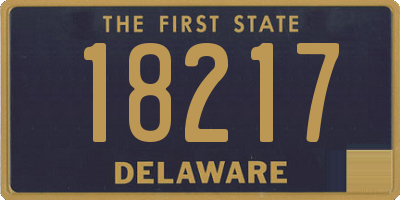 DE license plate 18217