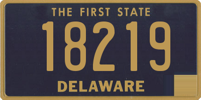 DE license plate 18219