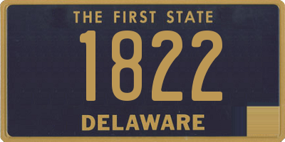 DE license plate 1822