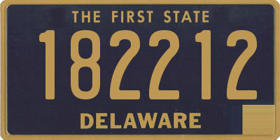 DE license plate 182212