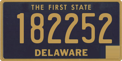 DE license plate 182252