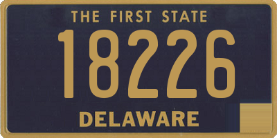 DE license plate 18226