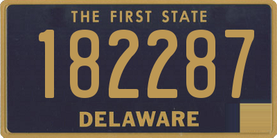 DE license plate 182287