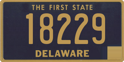 DE license plate 18229