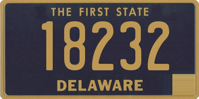 DE license plate 18232