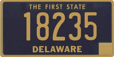 DE license plate 18235