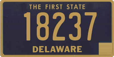 DE license plate 18237