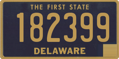 DE license plate 182399