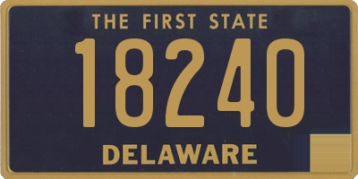 DE license plate 18240