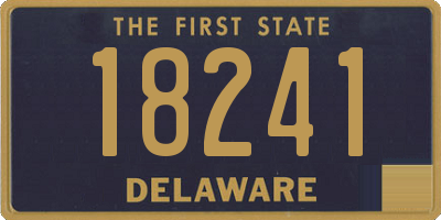 DE license plate 18241