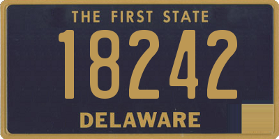 DE license plate 18242