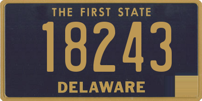 DE license plate 18243