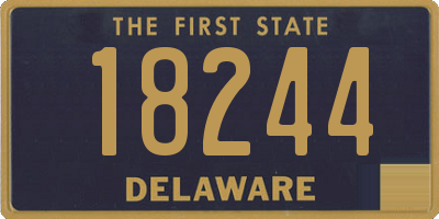 DE license plate 18244