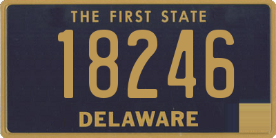 DE license plate 18246