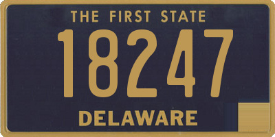 DE license plate 18247