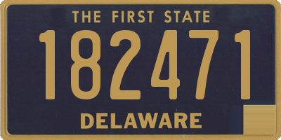 DE license plate 182471