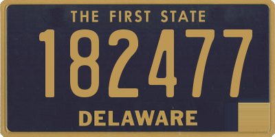 DE license plate 182477
