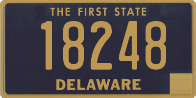 DE license plate 18248