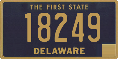 DE license plate 18249