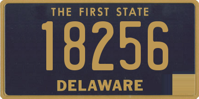 DE license plate 18256