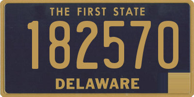 DE license plate 182570