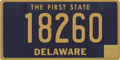 DE license plate 18260