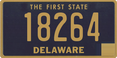 DE license plate 18264