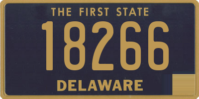 DE license plate 18266