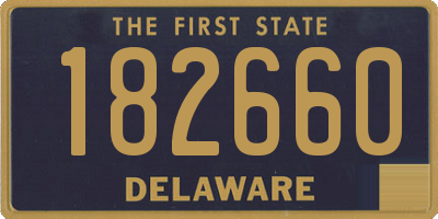 DE license plate 182660