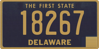 DE license plate 18267