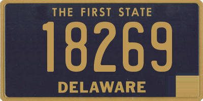 DE license plate 18269