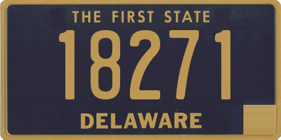 DE license plate 18271