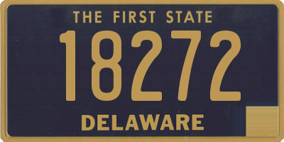 DE license plate 18272