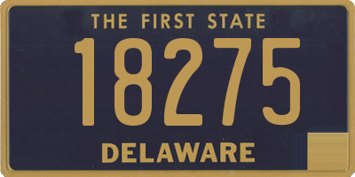 DE license plate 18275