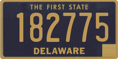 DE license plate 182775