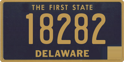 DE license plate 18282