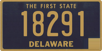 DE license plate 18291