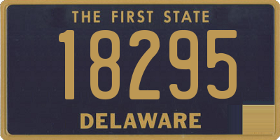 DE license plate 18295