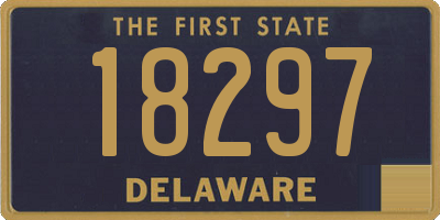 DE license plate 18297