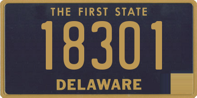 DE license plate 18301